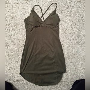 Felt green mini dress size small